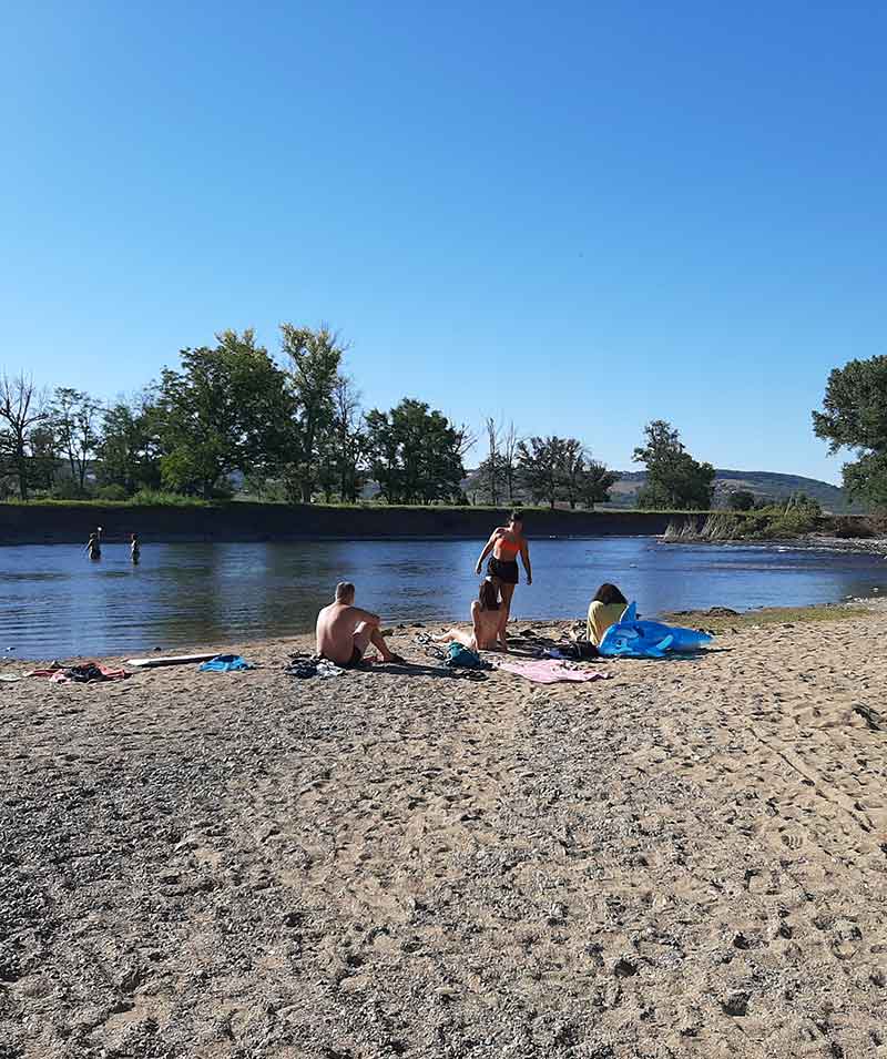 plage riviere allier